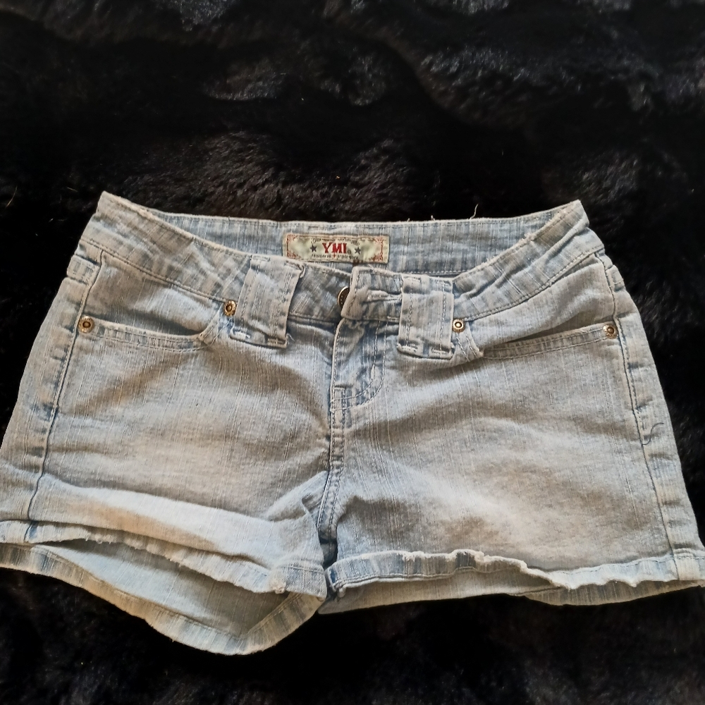 Light Blue Denim Jean Shorts